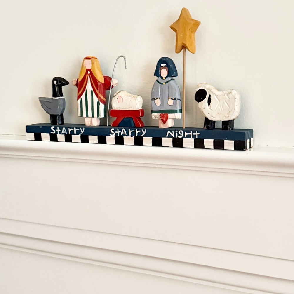 Starry Night Nativity ~ Midwest of Cannon Falls Ilona Steelhammer ~ 11" Long - Picture 2 of 9